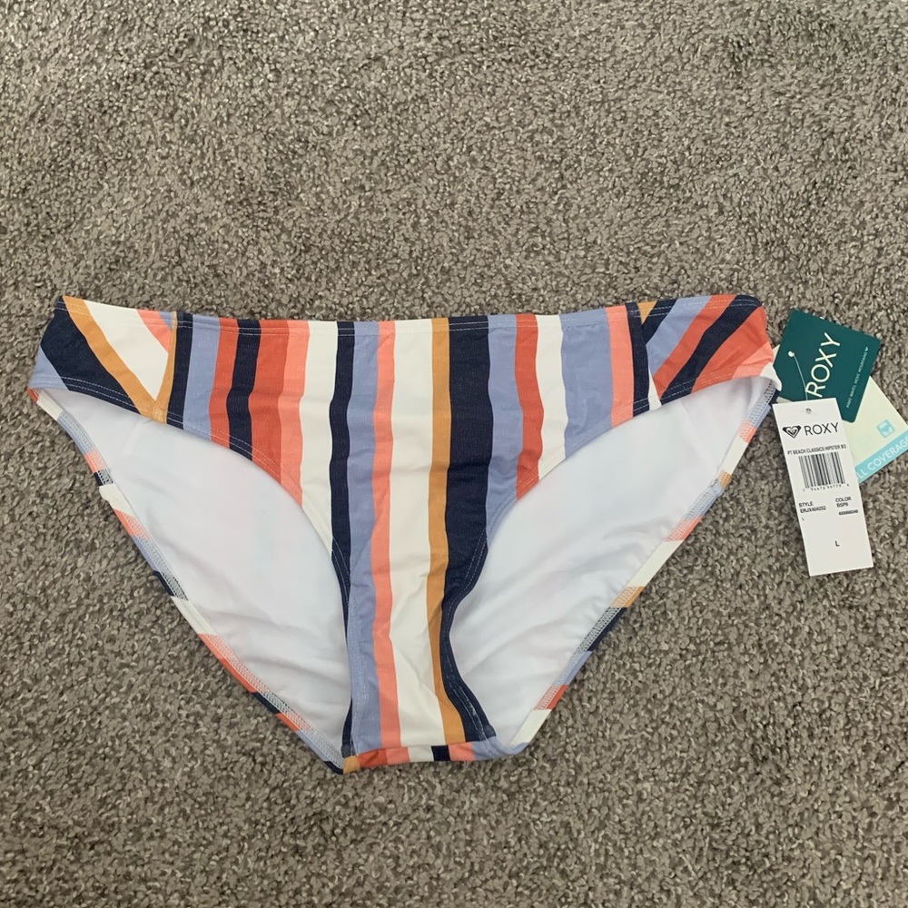 ROXY Printed Beach Classics Hipster Bikini Bottoms ☀️